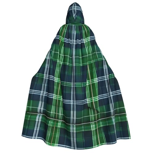 Yyoretp Unisex Kapuzenumhang mit schottischem Schottenkaro-Muster für Erwachsene, für Halloween, Cosplay, Tod, Vampir-Kostüm, Blau Yyoretp Unisex Kapuzenumhang mit schottischem Schottenkaro-Muster für Erwachsene, für Halloween, Cosplay, Tod, Vampir-Kostüm, Blau von Yyoretp