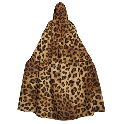 Yyoretp Unisex Kapuzenumhang mit süßem Leopardenmuster für Erwachsene, für Halloween, Cosplay, Tod, Vampir-Kostüme Yyoretp Unisex Kapuzenumhang mit süßem Leopardenmuster für Erwachsene, für Halloween, Cosplay, Tod, Vampir-Kostüme von Yyoretp