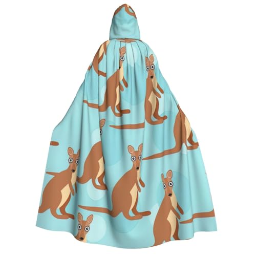 Yyoretp Unisex Lustig für Känguru Zoo Druck Erwachsene Kapuzenumhang Robe Umhang Umhang für Halloween Cosplay Tod Vampir Kostüme Yyoretp Unisex Lustig für Känguru Zoo Druck Erwachsene Kapuzenumhang Robe Umhang Umhang für Halloween Cosplay Tod Vampir Kostüme von Yyoretp