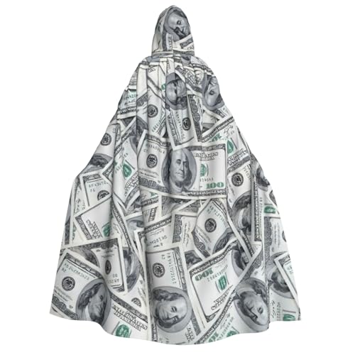 Yyoretp Unisex Lustiger Dollar Gelddruck Erwachsene Kapuzenumhang Robe Umhang Umhang für Halloween Cosplay Tod Vampir Kostüme Yyoretp Unisex Lustiger Dollar Gelddruck Erwachsene Kapuzenumhang Robe Umhang Umhang für Halloween Cosplay Tod Vampir Kostüme von Yyoretp