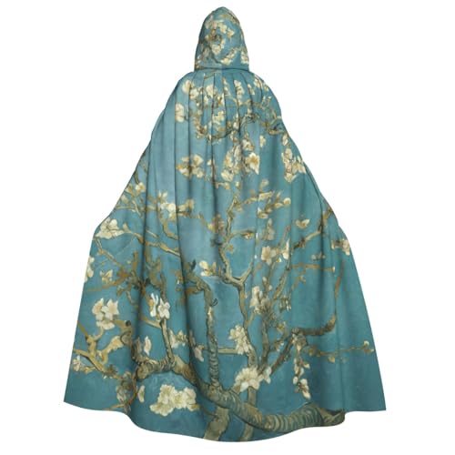 Yyoretp Unisex-Mandelblüten-Druck, Erwachsenen-Kapuzenumhang, Umhang für Halloween, Cosplay, Tod, Vampir-Kostüme Yyoretp Unisex-Mandelblüten-Druck, Erwachsenen-Kapuzenumhang, Umhang für Halloween, Cosplay, Tod, Vampir-Kostüme von Yyoretp