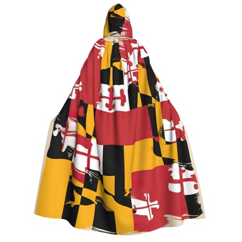 Yyoretp Unisex Maryland-Flaggen-Druck, Erwachsenen-Kapuzenumhang, Umhang für Halloween, Cosplay, Tod, Vampir-Kostüme Yyoretp Unisex Maryland-Flaggen-Druck, Erwachsenen-Kapuzenumhang, Umhang für Halloween, Cosplay, Tod, Vampir-Kostüme von Yyoretp