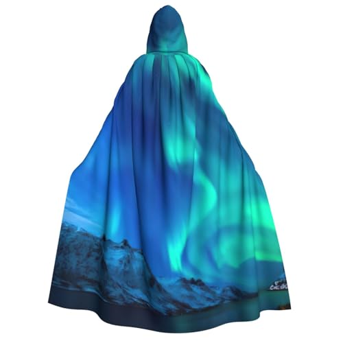 Yyoretp Unisex Northern Lights Print Adult Hooded Cloak Robe Capes for Halloween Cosplay Death Vampir Costumes Yyoretp Unisex Northern Lights Print Adult Hooded Cloak Robe Capes for Halloween Cosplay Death Vampir Costumes von Yyoretp