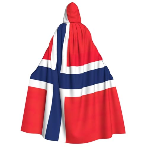 Yyoretp Unisex Norwegische Flagge Druck Erwachsene Kapuzenumhang Robe Umhang Umhang für Halloween Cosplay Tod Vampir Kostüme Yyoretp Unisex Norwegische Flagge Druck Erwachsene Kapuzenumhang Robe Umhang Umhang für Halloween Cosplay Tod Vampir Kostüme von Yyoretp