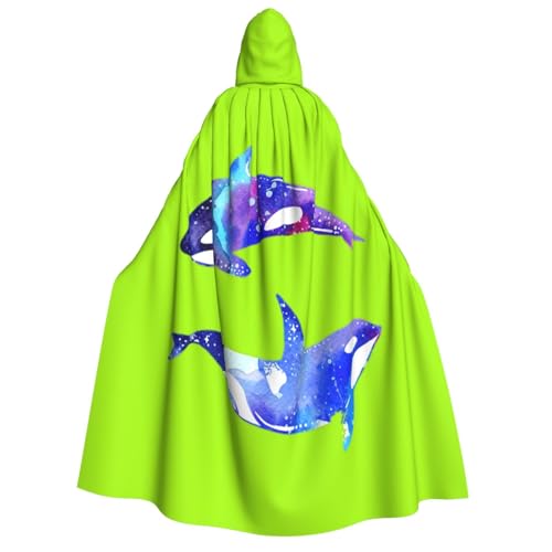 Yyoretp Unisex Orca Killer Whale Print Erwachsene Kapuzenumhang Robe Umhang Umhang für Halloween Cosplay Tod Vampir Kostüme Yyoretp Unisex Orca Killer Whale Print Erwachsene Kapuzenumhang Robe Umhang Umhang für Halloween Cosplay Tod Vampir Kostüme von Yyoretp