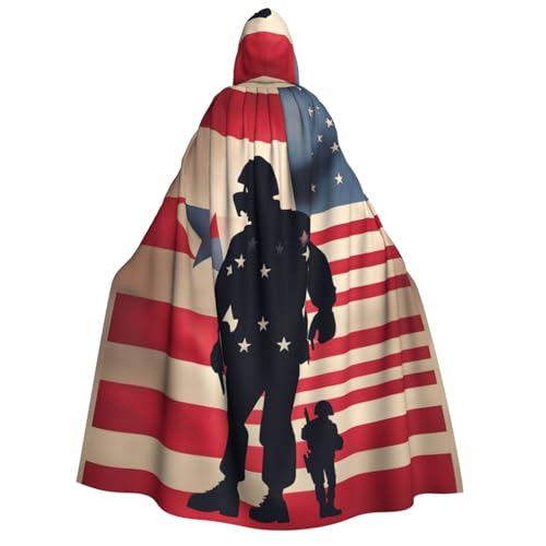 Yyoretp Unisex US-Militär-Soldaten, patriotischer Gedenktags-Druck, Erwachsenen-Kapuzenumhang, Umhang für Halloween, Cosplay, Tod, Vampir-Kostüme Yyoretp Unisex US-Militär-Soldaten, patriotischer Gedenktags-Druck, Erwachsenen-Kapuzenumhang, Umhang für Halloween, Cosplay, Tod, Vampir-Kostüme von Yyoretp