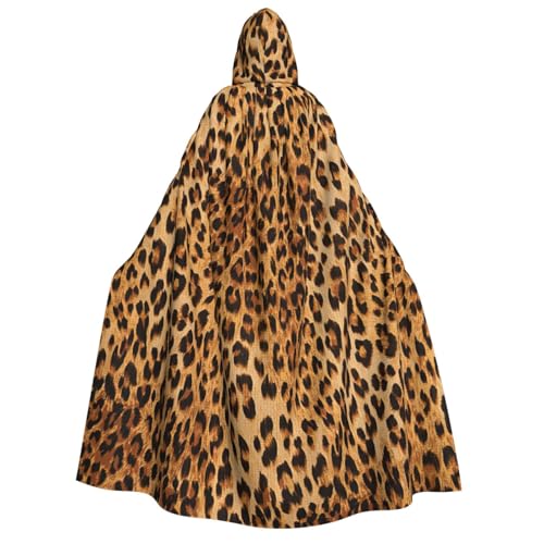 Yyoretp Unisex-Umhang mit Leopardenmuster und Kapuze, für Halloween, Cosplay, Tod, Vampir-Kostüme Yyoretp Unisex-Umhang mit Leopardenmuster und Kapuze, für Halloween, Cosplay, Tod, Vampir-Kostüme von Yyoretp