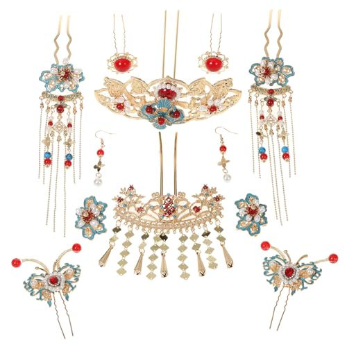 Yzdysg Haarnadel, antikes Fransen-Haarnadel-Set, chinesische Han-Blume, rutschfeste Essstäbchen, Haarnadel für Braut, Hochzeit von Yzdysg