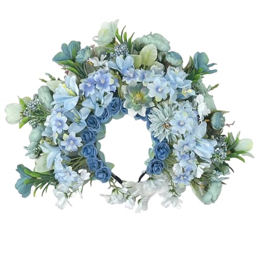 Yzdysg Kopfschmuck, Blumenstirnbänder für Damen, Braut, Blume für Hochzeit, Party, Zubehör, Blumenkranz, Blumenkranz von Yzdysg