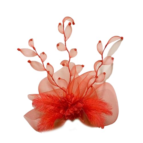 Yzdysg Kopfschmuck, Netz-Fascinator, Kopfschmuck, elegante Kopfbedeckung, Mode, Tee, Party, Kopfbedeckung für Unterhaltungsindustrie von Yzdysg