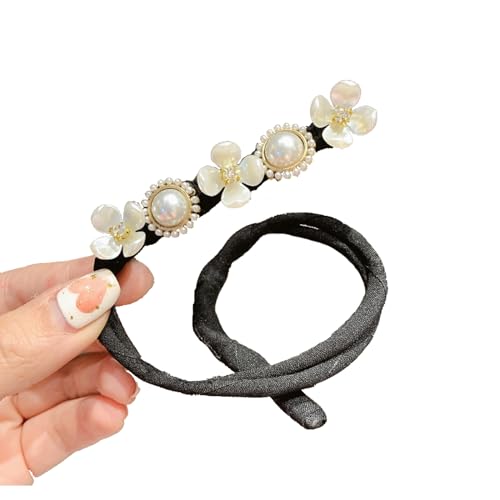 Yzdysg Kopfschmuck, elegant, faule Lockenwickler, Schleife, Haarspangen, modische Blumen, lange Werkzeuge, süßes Stirnband, Haarbänder, Haar-Accessoire von Yzdysg