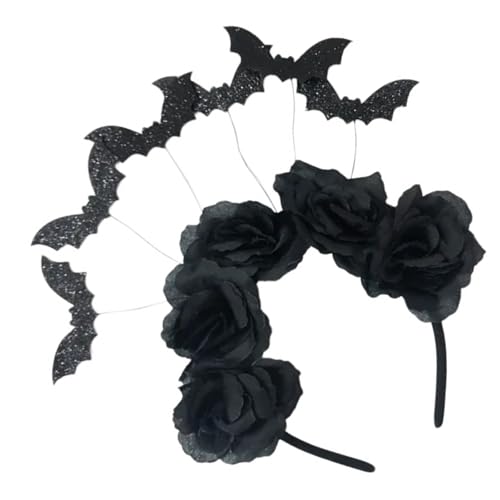 Yzdysg Kopfschmuck, modisches Fledermaus-Stirnband mit Effekt für Damen, Kostüm, Unisex, Kostüm, Halloween, Party-Zubehör von Yzdysg