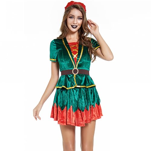 Yzdysg Party Kostüm Halloween Bühnenauftritte Kostüme Weihnachtsfeier Kleidung Outfits Weihnachts Outfits Für Damen von Yzdysg