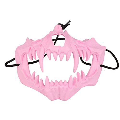 Yzpacc Halbmaske Halloween Skelett Maske Cosplay Maske Harz Maske Halbgesicht Schädel Gruselmaske Cosplay Deko von Yzpacc