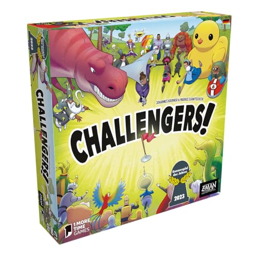 ZMan, Challengers!, Kennerspiel des Jahres 2023, Familienspiel, Kartenspiel, 1-8 Spieler, Ab 8+ Jahren, 45 Minuten, Deutsch, Mehrfarbig, Bunt von ZMan