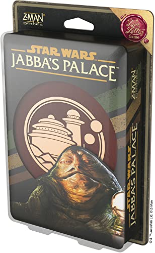 Z-Man Games Atomic Mass Games Star Wars: Jabba's Palace – EIN Liebesbriefspiel, Kartenspiel, ab 10 Jahren, für 2–6 Spieler, 20 Minuten Spieldauer, Mehrfarbig ZLL03 von Z-Man Games