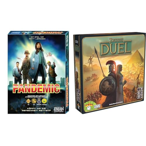 ZMan, UNbox Now, Pandemic, Grundspiel, Kennerspiel & Repos Production, UNbox Now, 7 Wonders Duel, Grundspiel, Kennerspiel, Strategiespiel, 2 Spieler, Ab 10+ Jahren, 30+ Minuten, Deutsch von Z-Man Games