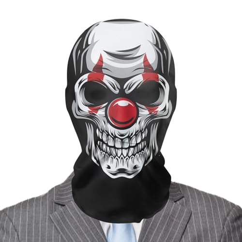 ZAGARO Gruselige böse Geistermaske, Halloween-Horrormaske - Horror lustiger Netz-Kopfschmuck,Gruselige, realistische, atmungsaktive Mesh-Maske für Cosplay, Halloween von ZAGARO