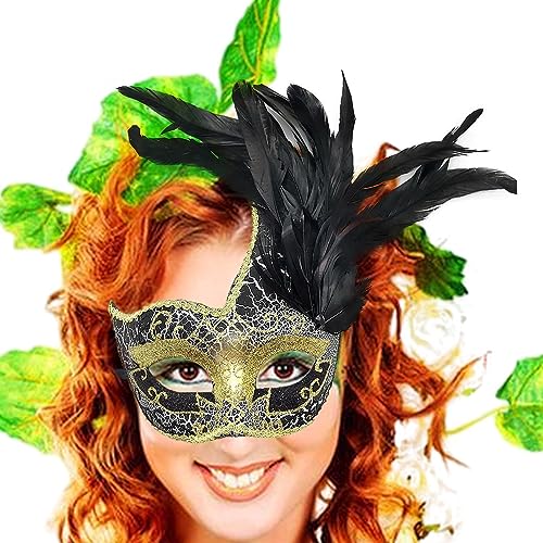 ZAGARO Halbe Gesichtsbedeckung für Halloween-Kostüm | Halloween-Party-Gesichtsbedeckung,Halbe Halloween-Gesichtsbedeckung, Halloween-Gesichtsbedeckung für Halloween-Party von ZAGARO