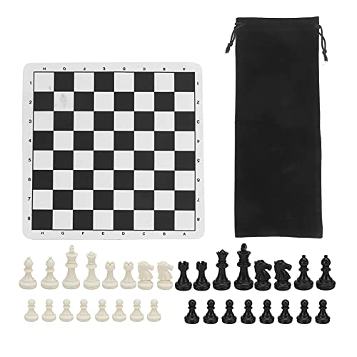 Outdoor -Schach -Set, Chess International Standard Schachspiel Set Wettbewerb Großes Plastikschach -Set Großes Schachsatz mit Schachbrett von ZAICOLER