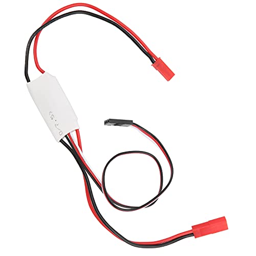 ZAICOLER Rc-EIN-Aus-Schalter, 30 A Ferngesteuerter EIN-/Aus-Schalter, PWM-Empfänger, Elektronischer Schalter, Drohnen-Fernbedienungskabel, 18 AWG Silikondraht für RC-Auto für RC-Drohne von ZAICOLER