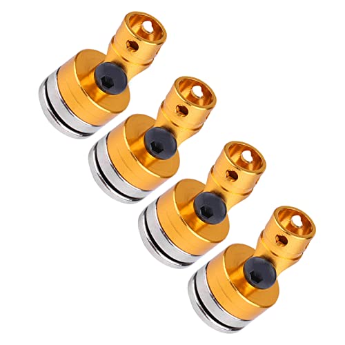 ZASCHMOY Unsichtbare Karosseriepfostenhalterung, Karosseriepfostenhalterung RC Magnetische Karosseriepfosten Unsichtbare Karosseriepfostenhalterung 4PCS Aluminium Magnetisch für SCX10 von ZASCHMOY