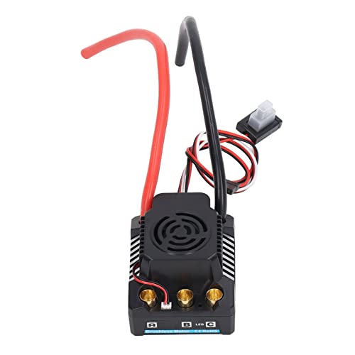 ZAWELIYO 120A Bürstenloser ESC RC-Zubehör, Professioneller Programmierbarer Wasserdichter Elektrischer Geschwindigkeitsregler für 1/8 RC-Car-Ersatzteile von ZAWELIYO