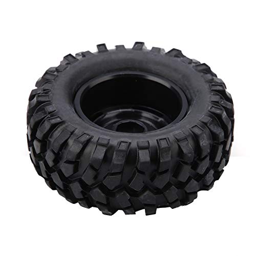 ZAWELIYO 4 Stück RC-Autoreifen, RC-Gummireifen, Maximaler Grip, Rutschfestes Muster, Passend für Hsp Redcat für Axial SCX10 D90 für CC01 1/10 Auto von ZAWELIYO