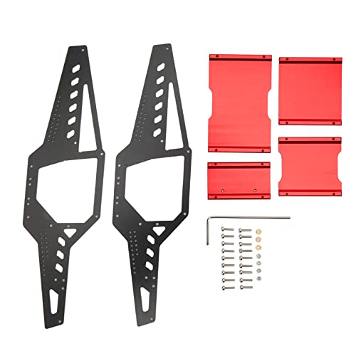 ZAWELIYO Aluminiumlegierung RC Car Frame Body Shell Roll Cage 1/24 RC -Auto -Upgrade -Teile für Fernbedienungsauto -Auto -Enthusiasten (Rot) von ZAWELIYO