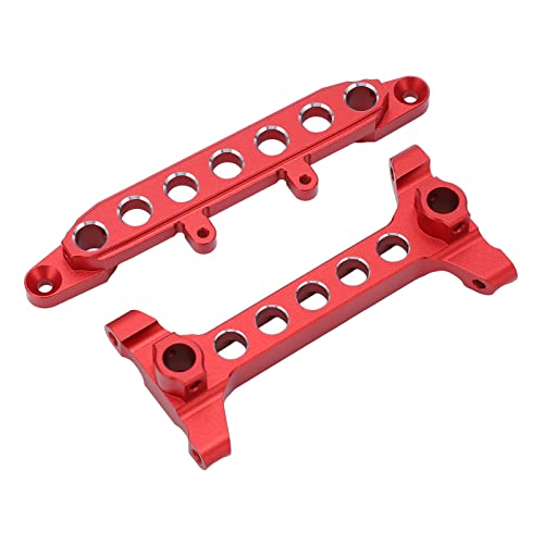 ZAWELIYO Aluminiumlegierung Vordere Heckschalenschalenhalterung Anodierter Behandlung Korrosionsbeständiger RC -Teile für Axiale Scx6 1/6 Upgradezubehör (Rot) von ZAWELIYO