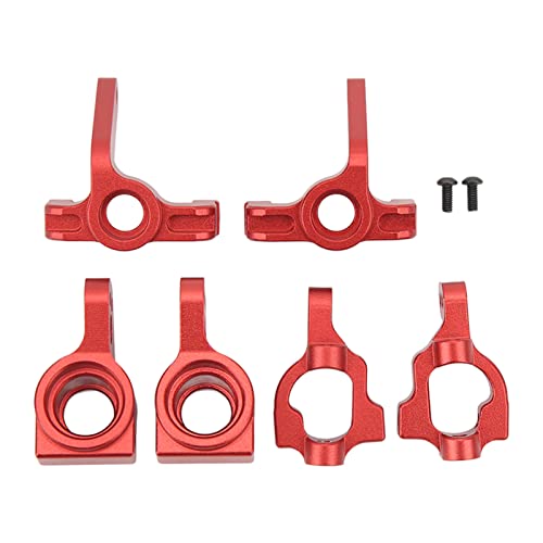 ZAWELIYO Metall RC -Auto -Upgrade -Teile Lenkbecher Heck -Hub -Trage C -Form Set Hohe Leistung für LOSI 1/10 22s (Rot) von ZAWELIYO