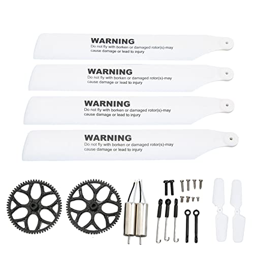 ZAWELIYO Motor Blade Gear Parts Kit Aluminiumlegierung RC Hubschrauber Zubehör Ersatz Kit Upgrade für WLtoys XK K110s RC Flugzeuge von ZAWELIYO