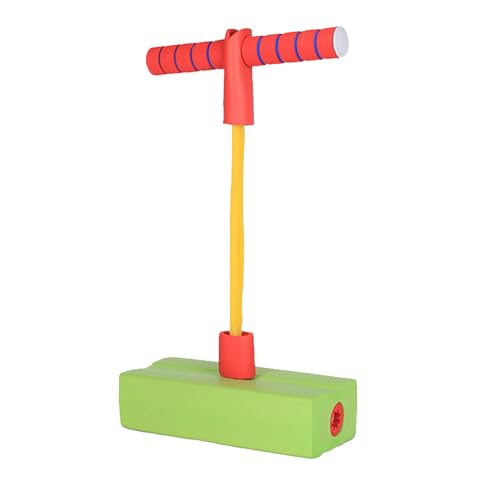 ZAWELIYO Pogo Stick Schaumstoff-Pogo-Jumper, Schaumstoff-Pogo-Stick Fördert das Wachsende Übungsgleichgewicht, Springspielzeug für Kinder (Grün) von ZAWELIYO