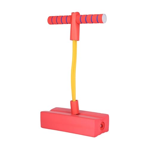 ZAWELIYO Pogo Stick Schaumstoff-Pogo-Jumper, Schaumstoff-Pogo-Stick Fördert das Wachsende Übungsgleichgewicht, Springspielzeug für Kinder (Rot) von ZAWELIYO