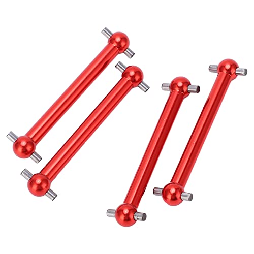 ZAWELIYO RC Dog Bone Antriebswelle Hochleistungs -Aluminium -Legierungsteile für TT02B 1/10 RC -Auto Vorne und Hinten (Rot) von ZAWELIYO