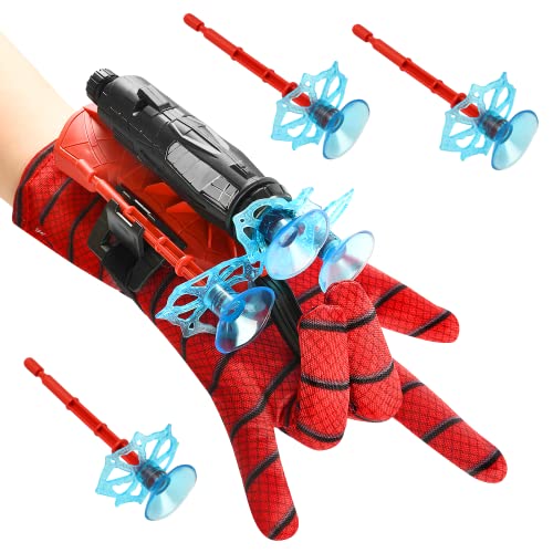 ZAZOOT 1 Set Spiderman Web Shooter, Spider Launcher Handschuhe, Spiderman Spielzeug,Handschuhe Kinder, Spiderman Web Shooter von ZAZOOT