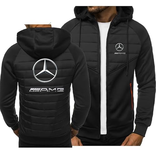 ZBEYETAFO m.e.rc.e.des b.en.z Herrenbekleidung Sweatshirt Jacke Herren Langarm Jacke mit Reißverschluss Kapuze Varsity Jacke von ZBEYETAFO