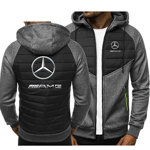 ZBEYETAFO m.e.rc.e.des b.en.z Herrenbekleidung Sweatshirt Jacke Herren Langarm Jacke mit Reißverschluss Kapuze Varsity Jacke von ZBEYETAFO