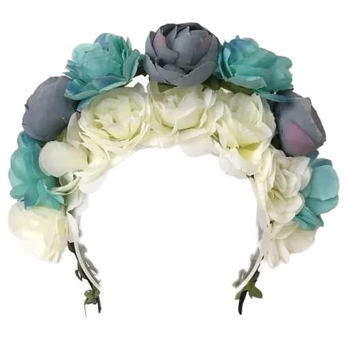 Einzigartiges Blumen-Stirnband, künstliche Blume, Haarband, modisch, für Damen, Braut, Haarschmuck, Brautgirlanden, Hochzeit, Festival, Stirnband von ZBIianxer