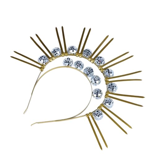 ZBIianxer Ball Stirnband Glitzerndes Hochzeits Haarband Zarter Kopfschmuck Party Enthusiasten Halloween Cosplay Kopfbedeckung von ZBIianxer