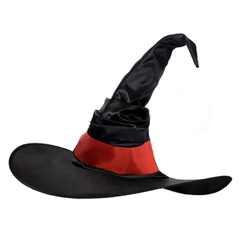 ZBIianxer Cooler Hexenhut Mit Spinnen/Fledermaus Anhänger Für Damen Herren Teenager Für Halloween Party Spinnen Retro Zauberer Cosplay von ZBIianxer