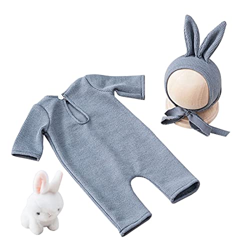 ZBIianxer Fotografie Outfit Kleinkinder Mütze Overalls Fotostudio Posen Requisiten Baby Fotokostüm Duschgeschenk von ZBIianxer