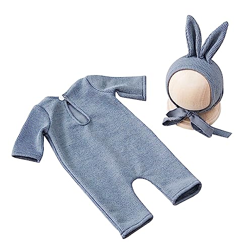 ZBIianxer Fotografie Outfit Kleinkinder Mütze Overalls Fotostudio Posen Requisiten Baby Fotokostüm Duschgeschenk von ZBIianxer