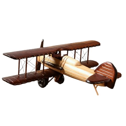 ZBIianxer Handgefertigtes hölzernes Luftflugzeug-Modell, Ornament, Wohnzimmer, Desktop, Arbeitszimmer, Büro, Flugzeug-Dekorationen, kreative Holz-Desktop-Dekoration, Holz, Tischplatte, Luftflugzeug, von ZBIianxer