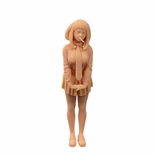 ZEDACAKAI 1/24 Anime Little Cute School Girl Model Miniatur-Szene GK Need to Be Colored by Yourself No7 von ZEDACAKAI