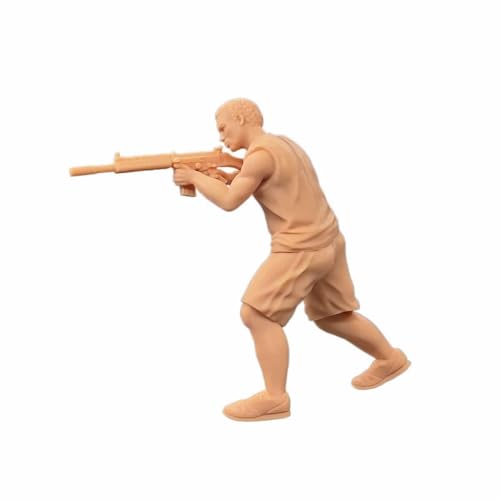 ZEDACAKAI 1/35 Figur Male Bandits Fight with Guns Model Miniature Scene GK Need to Be Colored by Yourself No1 von ZEDACAKAI