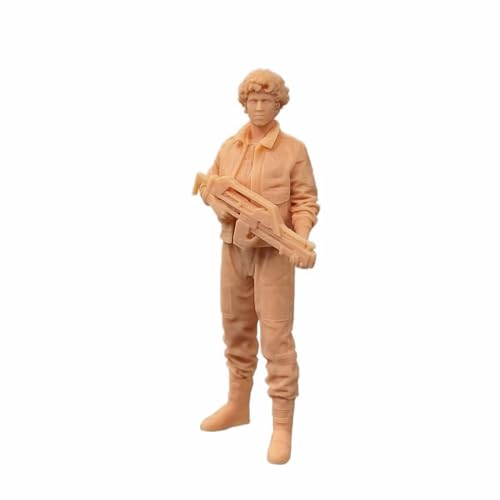 ZEDACAKAI 1/43 Figur Der Mann mit der Pistole, das Killer-Modell, Miniatur-Szene GK Need to Be Colored by Yourself-Nr. 3 von ZEDACAKAI