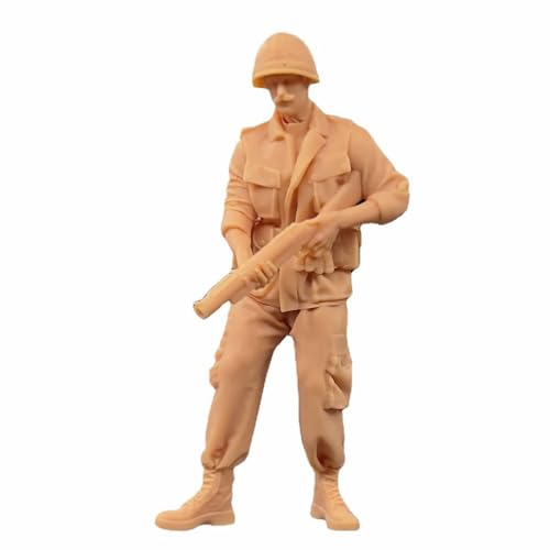 ZEDACAKAI 1/43 Figur Kriegssoldaten Infanterie Männer mit Waffen Modell Miniaturszene GK Need To Be Colored By Yourself No7 von ZEDACAKAI