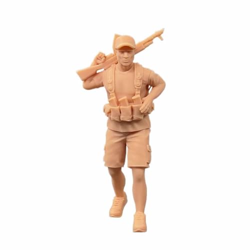 ZEDACAKAI 1/43 Figur Male Bandits Fight with Guns Model Miniature Scene GK Need to Be Colored by Yourself No2 von ZEDACAKAI