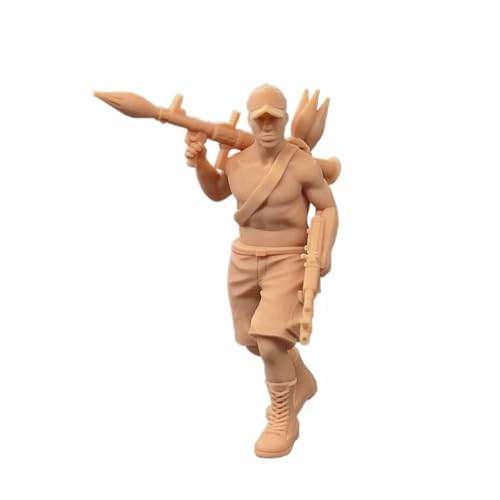 ZEDACAKAI 1/43 Figur Male Bandits Fight with Guns Model Miniature Scene GK Need to Be Colored by Yourself No5 von ZEDACAKAI